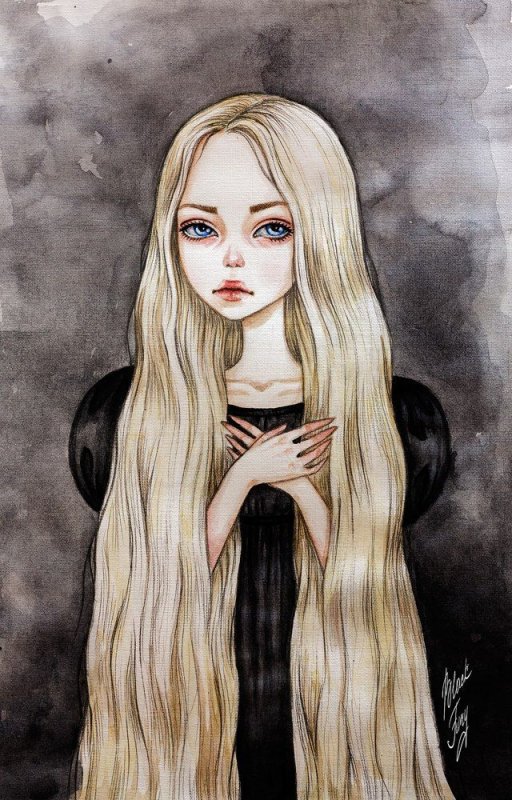 Девушка рисунок