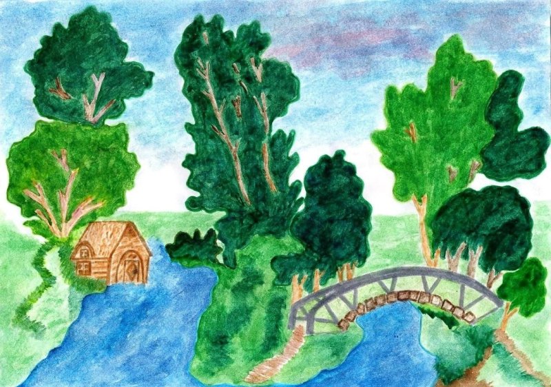 Рисунок на тему Родина