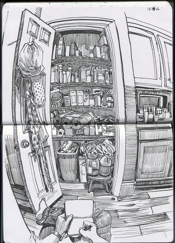 Чулан Гарри Поттера рисунок