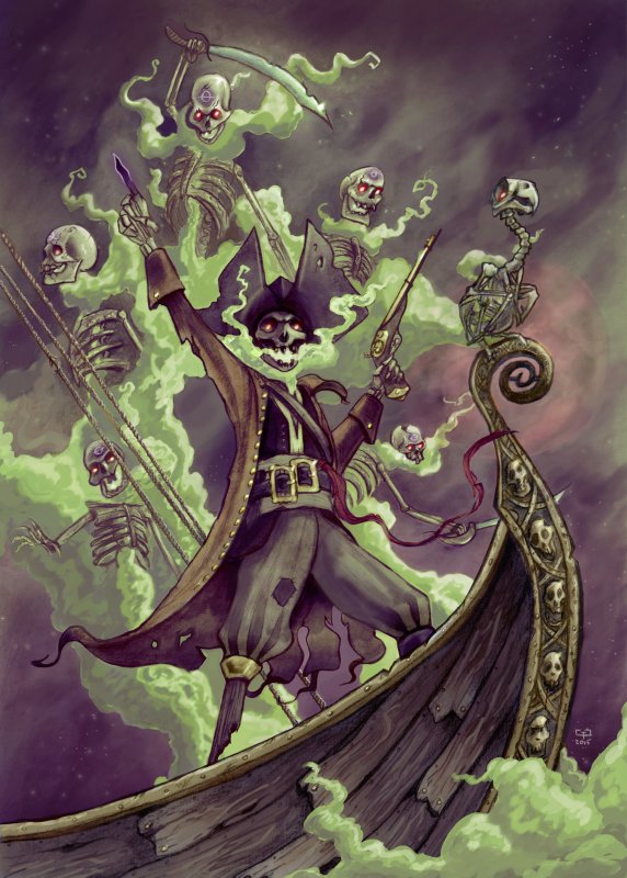 Нежить пират фэнтези арт
