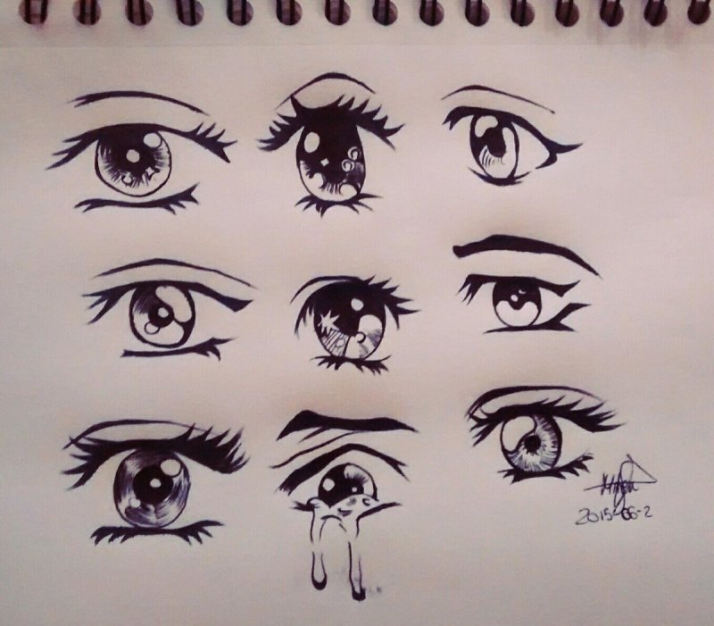 Глаза для рисования аниме