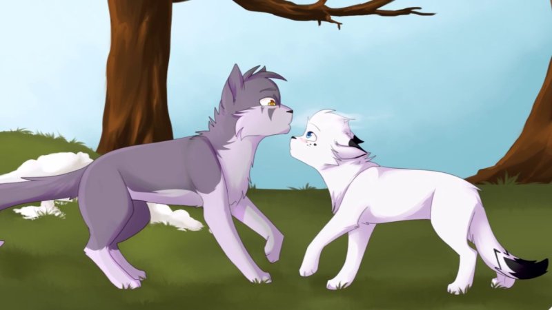 Коты Воители Белогривка и Остролап