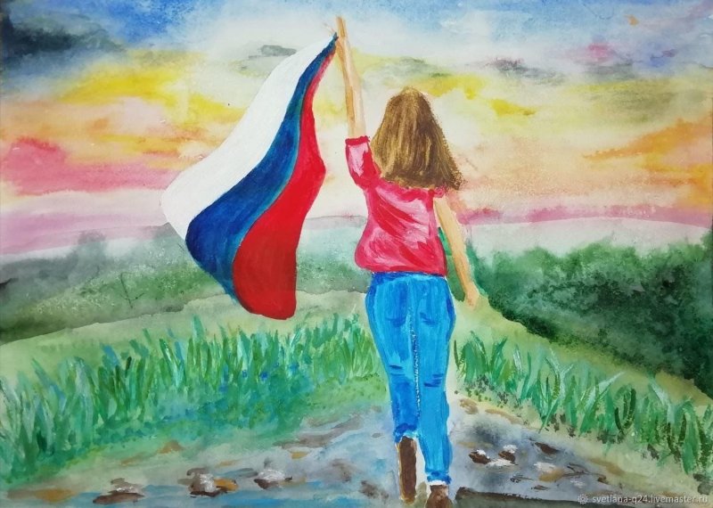 Рисунок на патриотическую тему