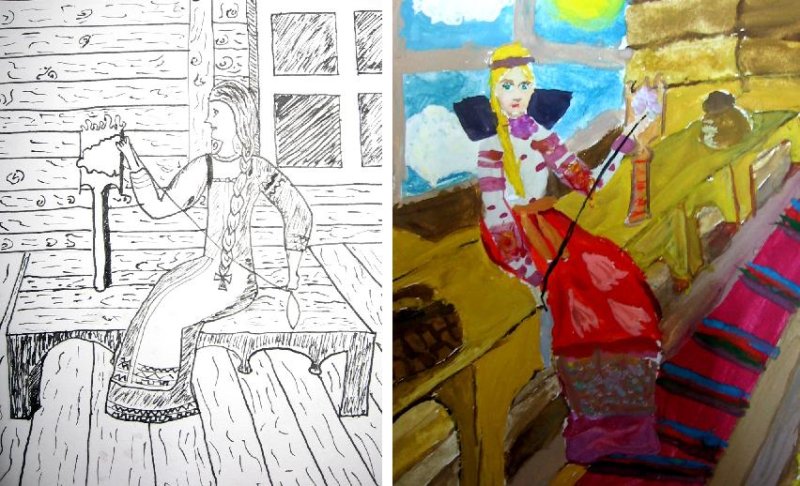 Рисунок на тему быт