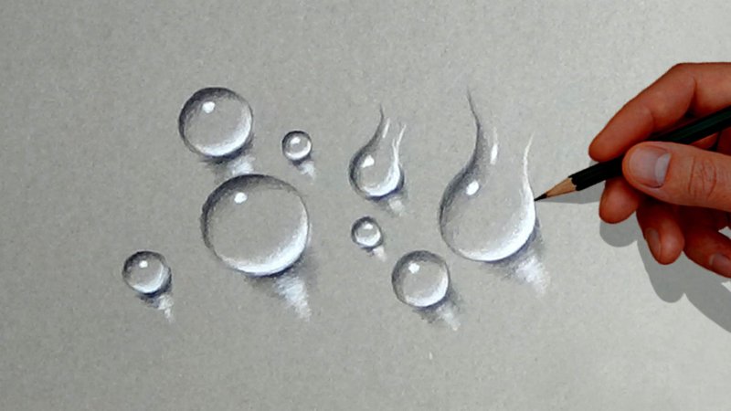 Капли воды рисунок