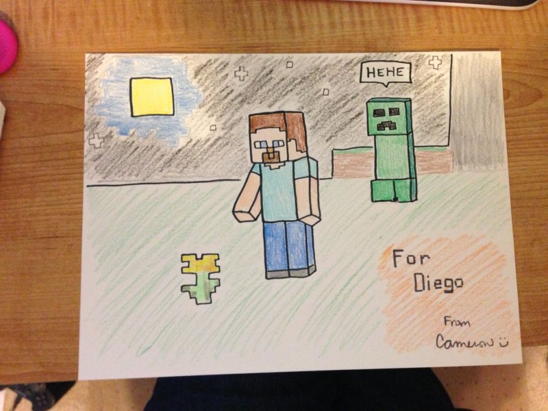 Картинки из МАЙНКРАФТА для срисовки