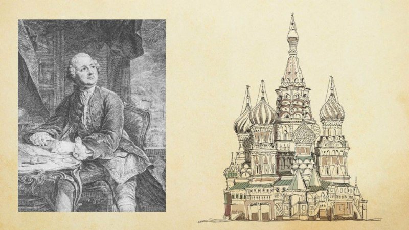 Рисунок Михаила Васильевича Ломоносова