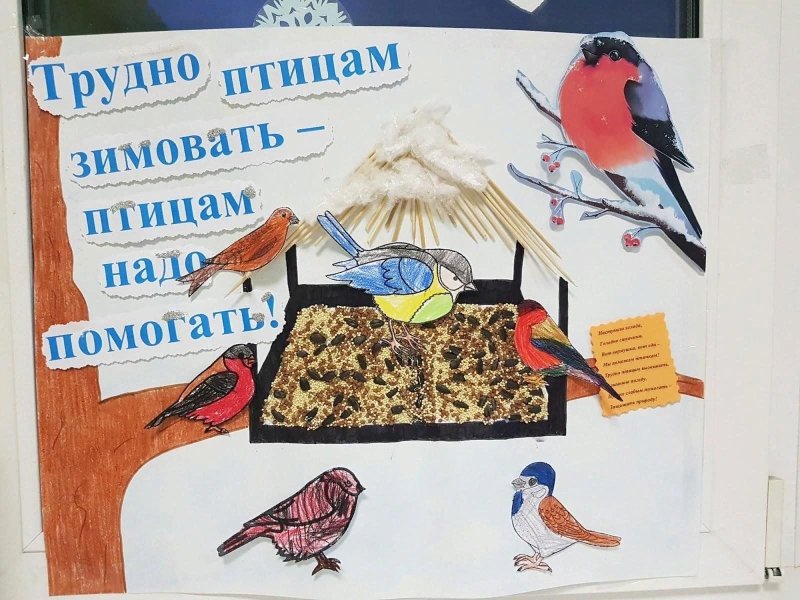 Листовка Покормите птиц