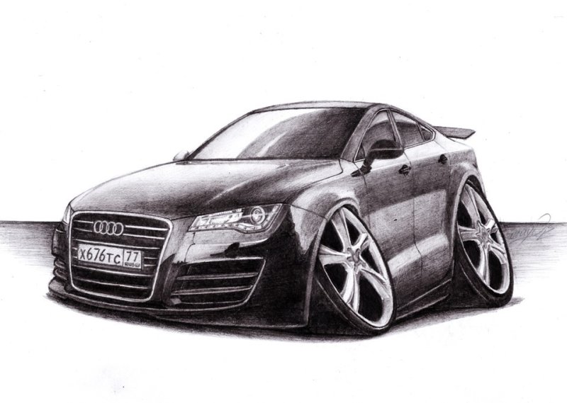 Audi a4 avant Sketch