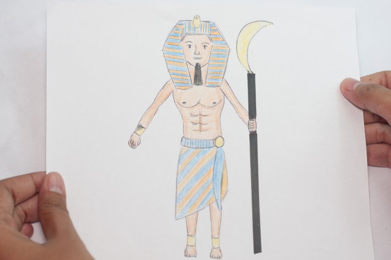 Фараон Египта Тутанхамон эскиз