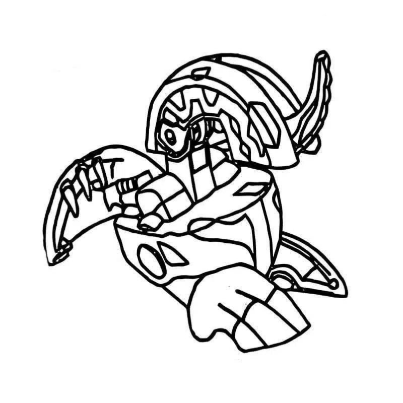 Bakugan раскраска