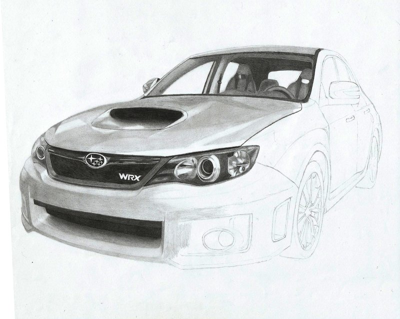 Subaru WRX STI раскраска