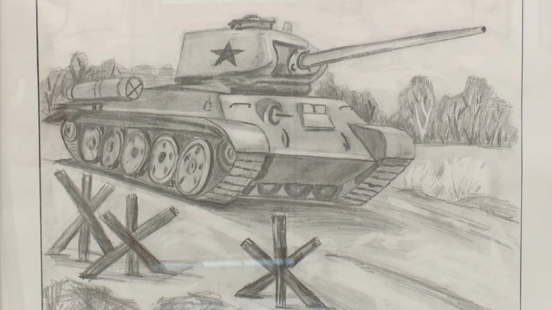 Война рисунок карандашом
