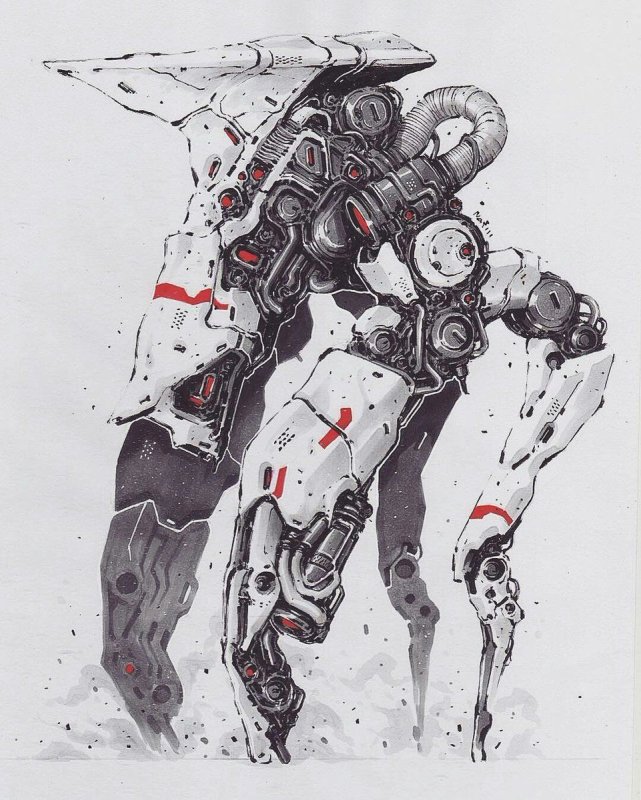 Киборг рисунок