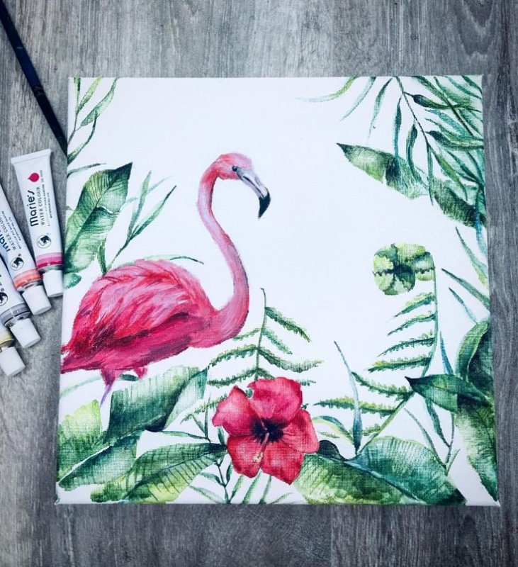 Рисунки красками