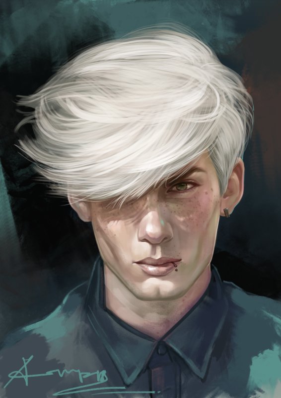 Пепельные волосы у парней