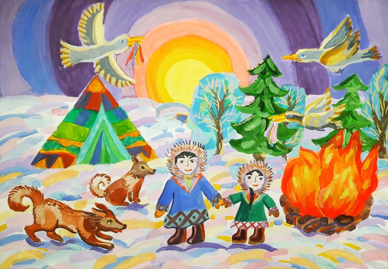 Рисунок моя Югра