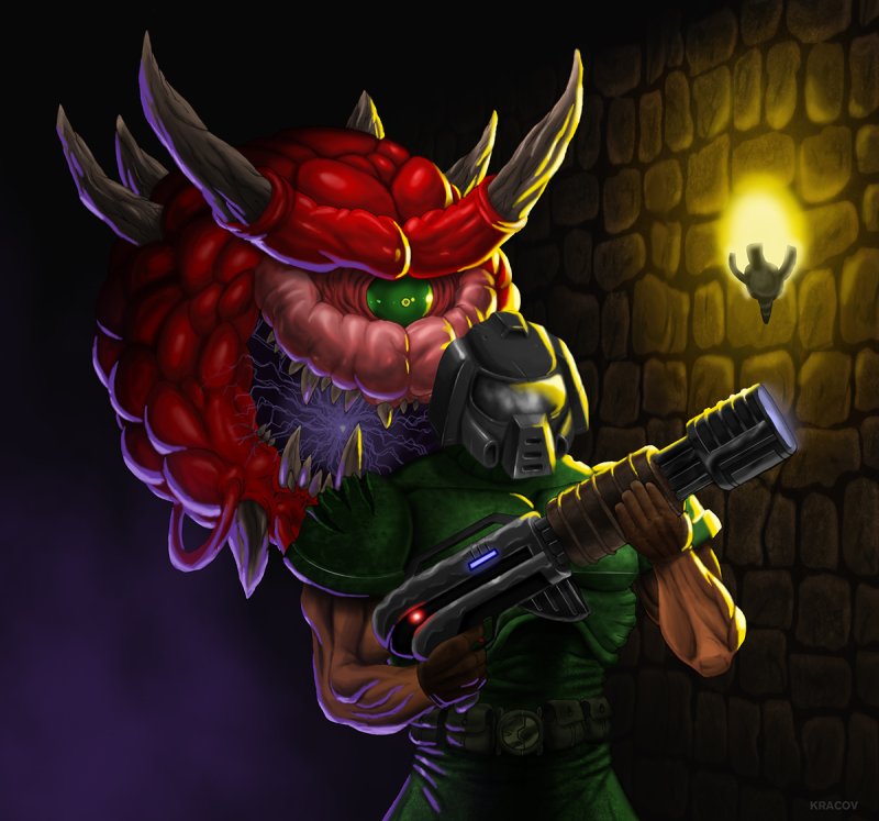 Дум Этернал Мародер арт Rule 63