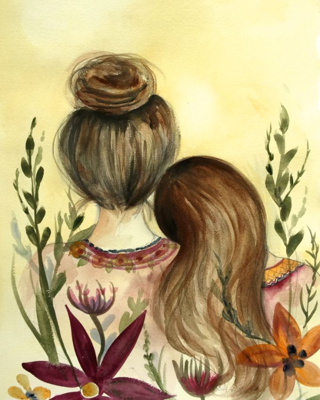 Рисунок ко Дню матери
