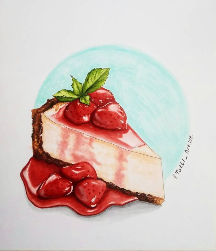 Чизкейк рисунок
