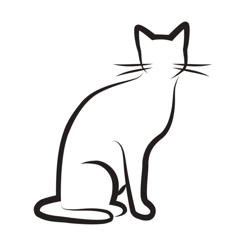 Контур кошки