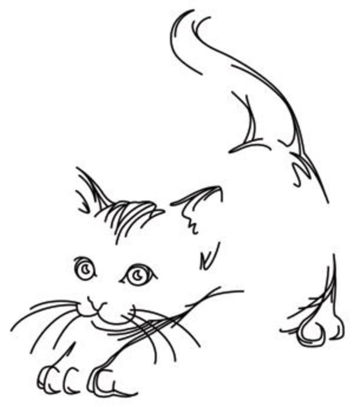 Кошка рисунок