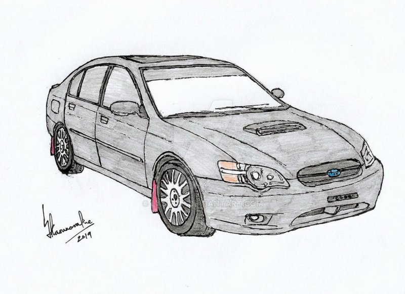 Раскраска Subaru Legacy b4