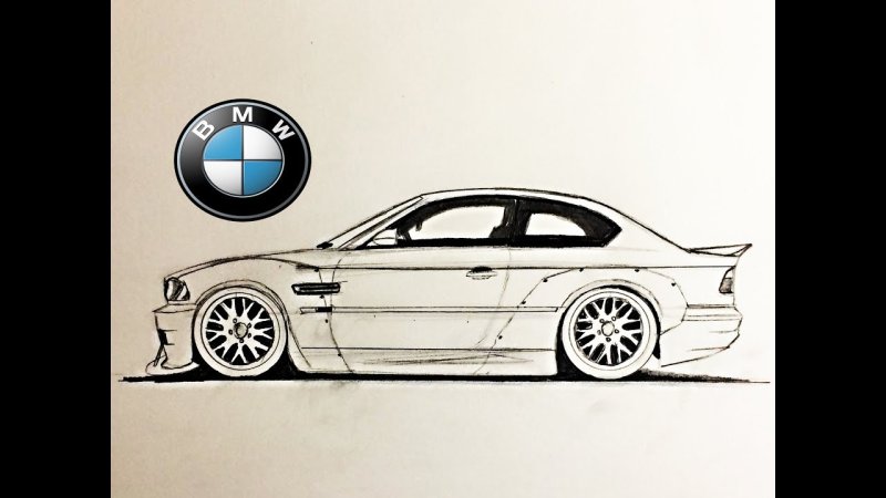 BMW e46 рисунок