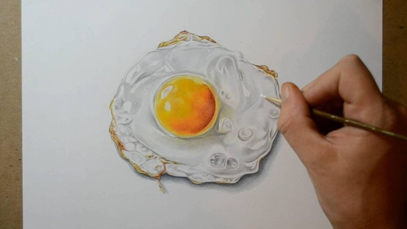 Рисование яичница