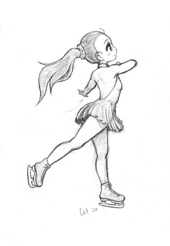 Фигуристка рисунок