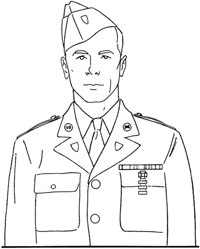 Портрет военного легко