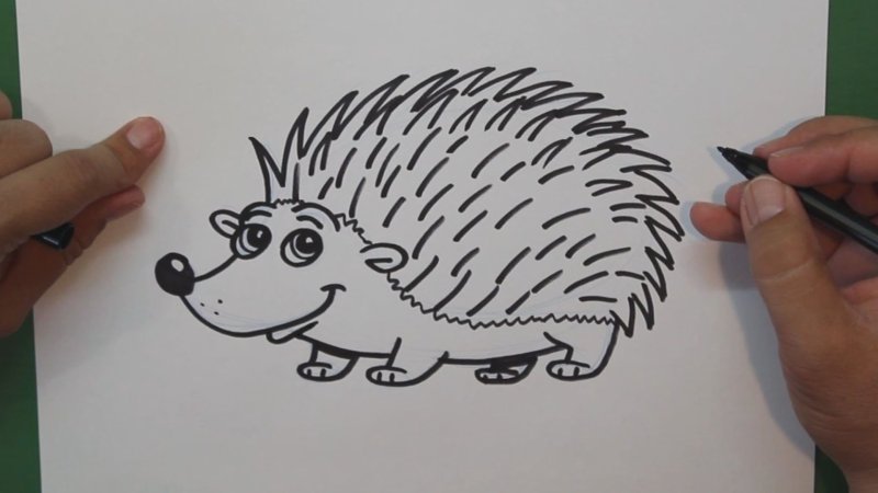 Рисование Ежик