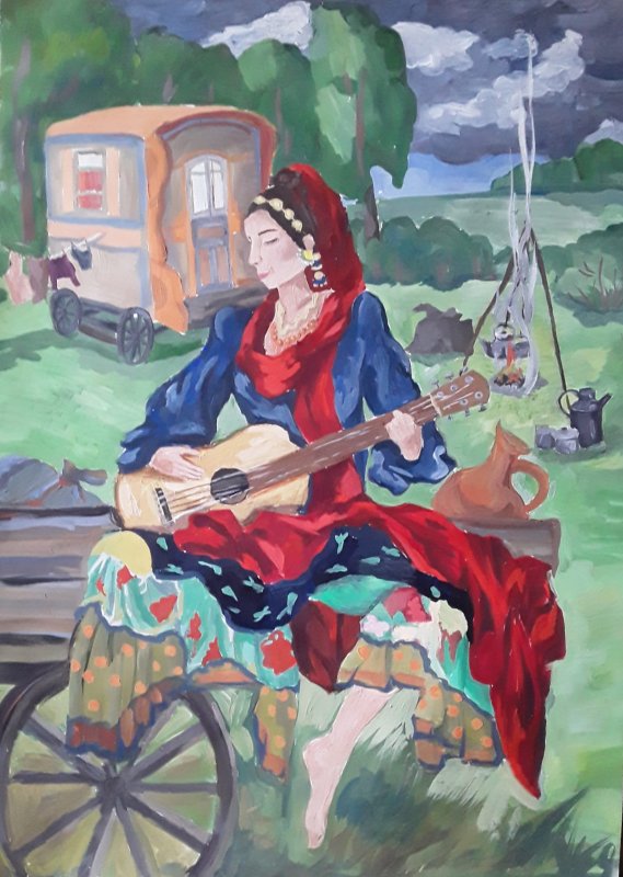 Цыгане рисунок