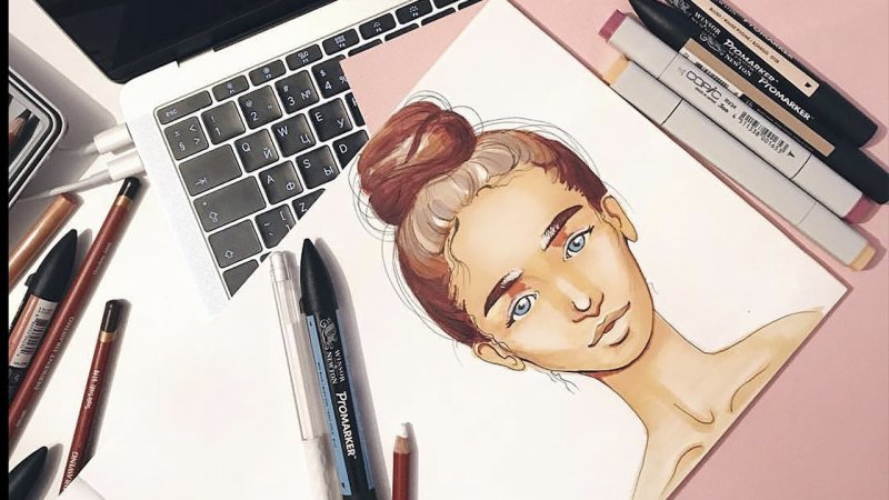 Уроки рисования маркерами