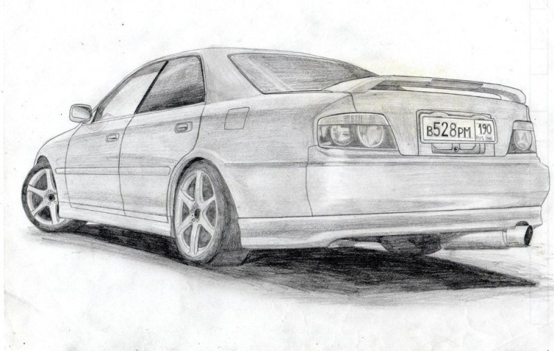 Toyota Chaser jzx100 карандашом