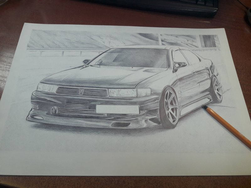 Toyota Cresta 90 рисунок