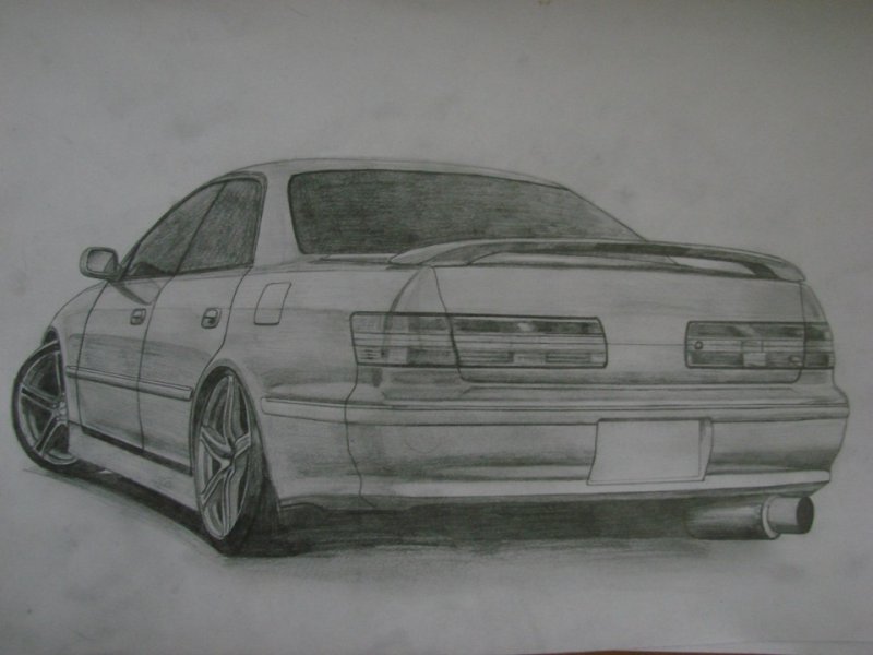Toyota Mark II jzx90 рисунок