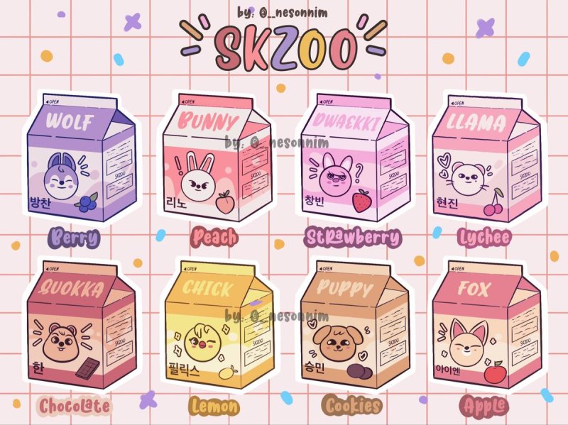 SKZOO фигурки из бумаги