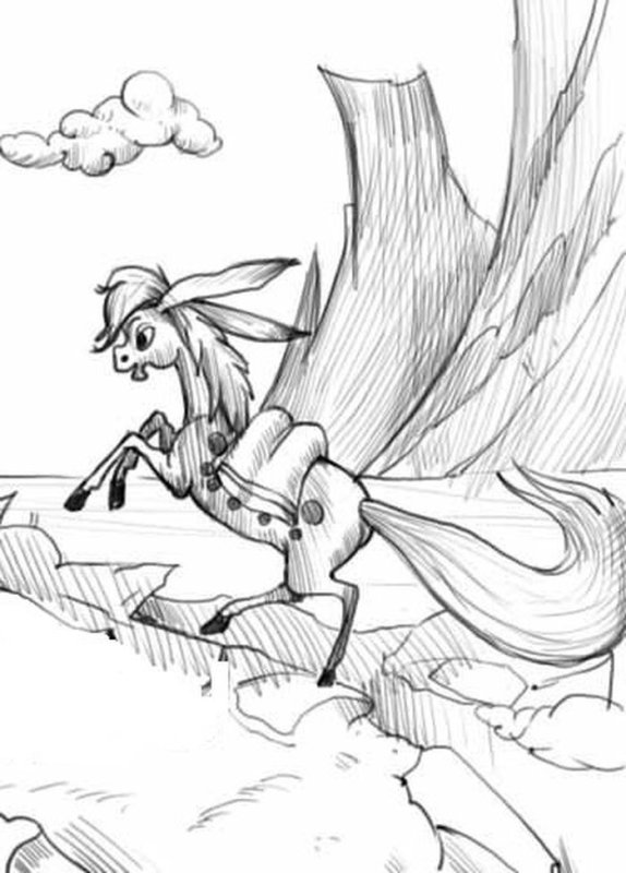 Рисунок к сказке конек горбунок