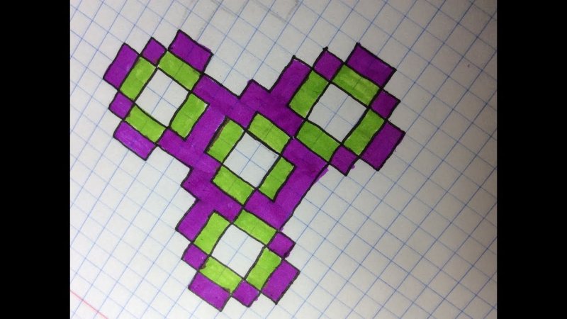 Рисунки в клеточку