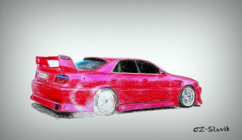 Toyota Chaser 100 рисунок