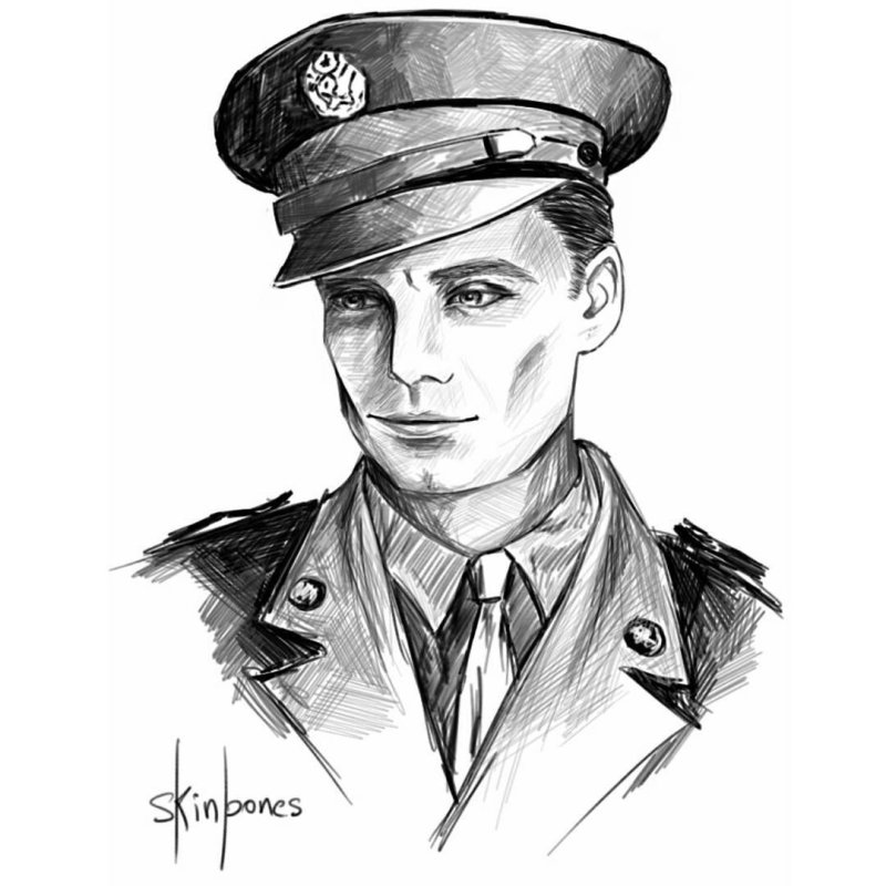 Офицер рисунок