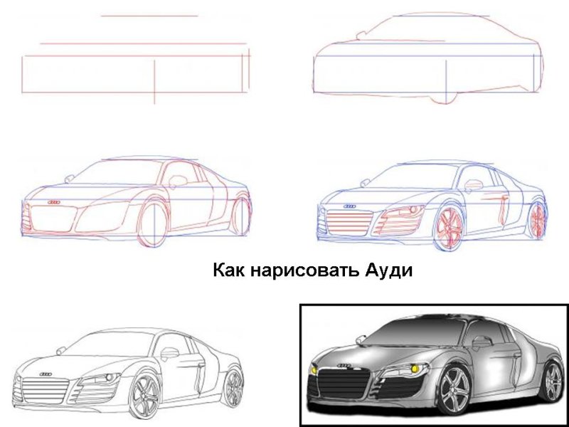Как правильно научиться рисовать машины
