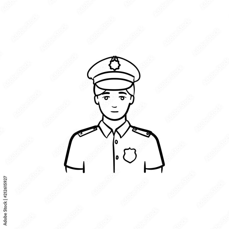 Милиционер для срисовки