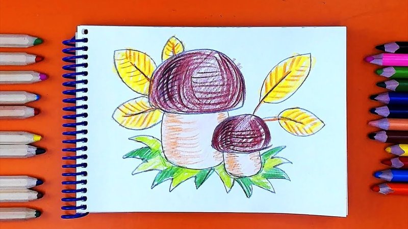 Рисунки цветными карандашами
