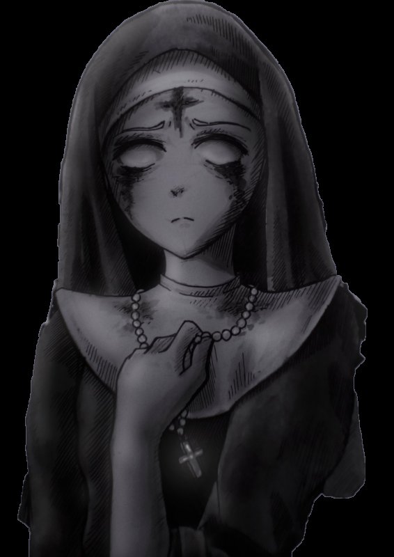 аниме монахиня монстр