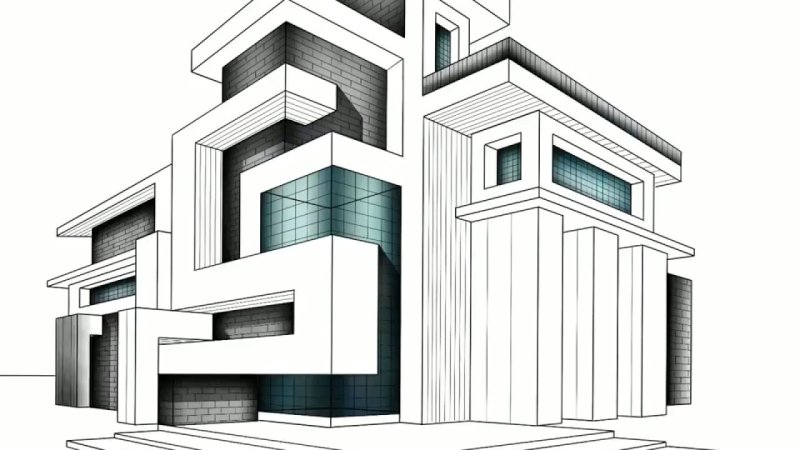 Современная архитектура рисунок