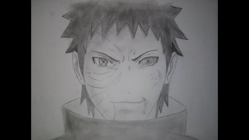 обито карандашом