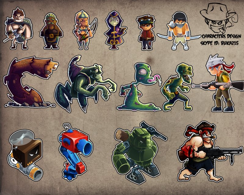 Рисование персонажей для игр