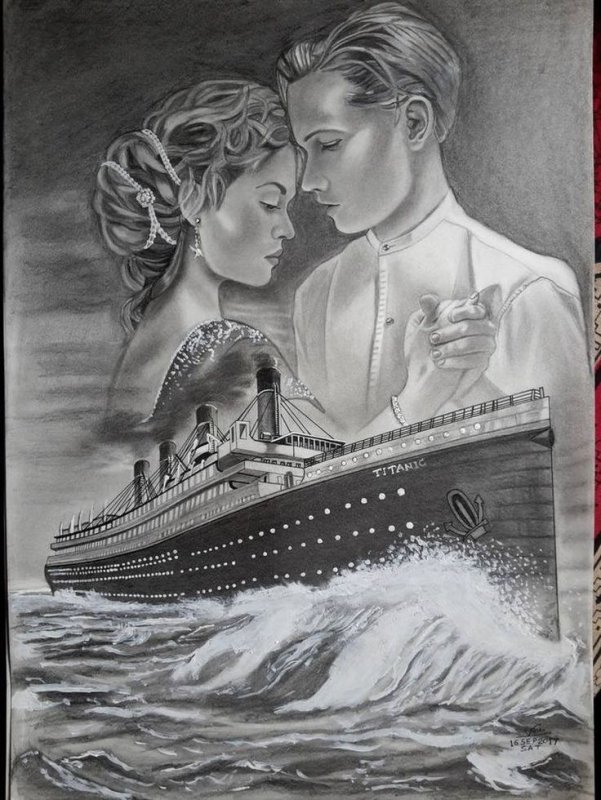 Роуз Титаник рисунок